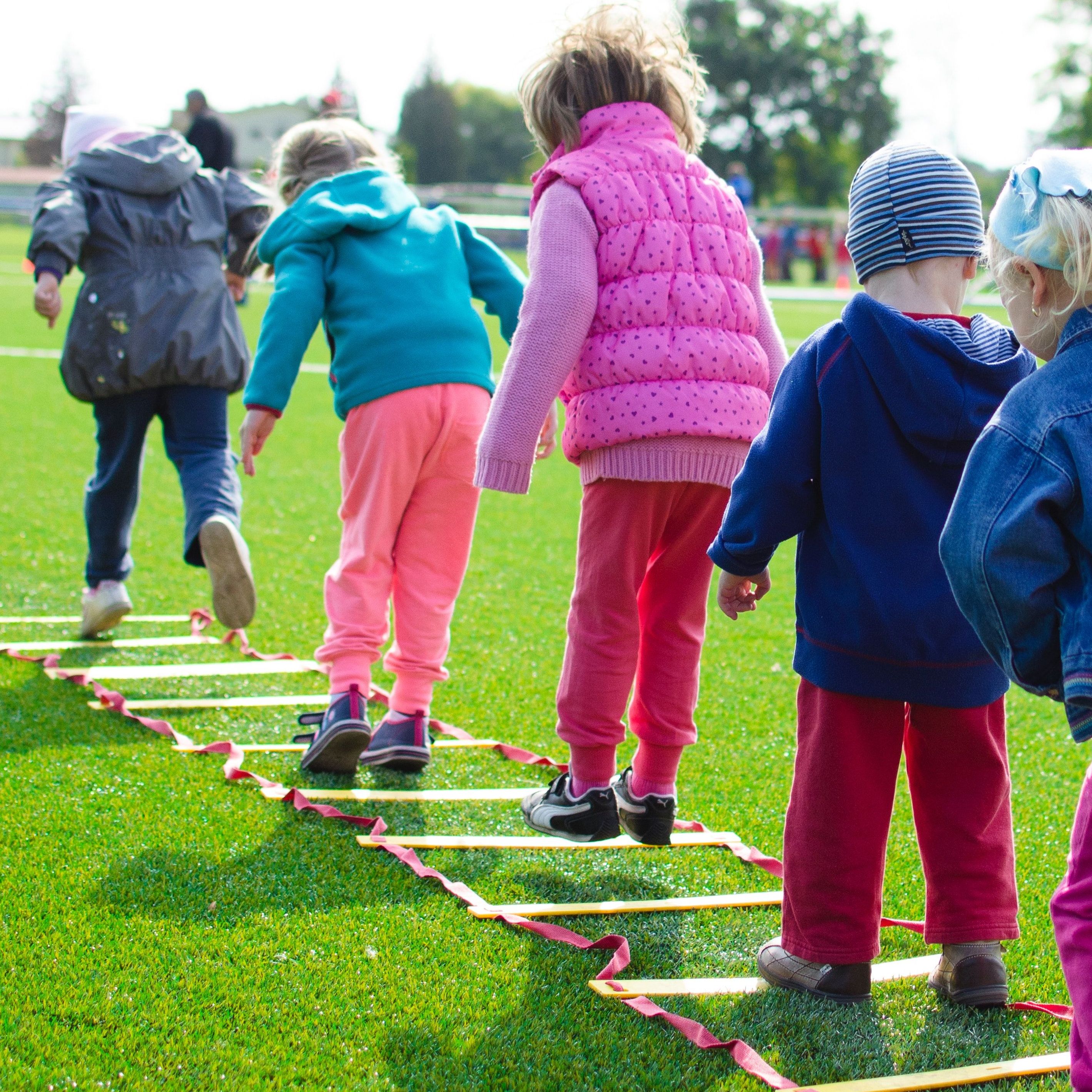  kids playing outside 